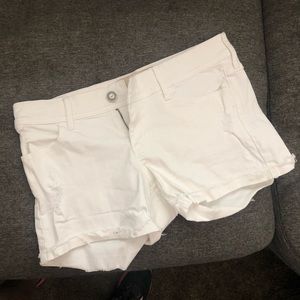 White Hollister Jean shorts